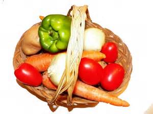 organic vegetables in a basket